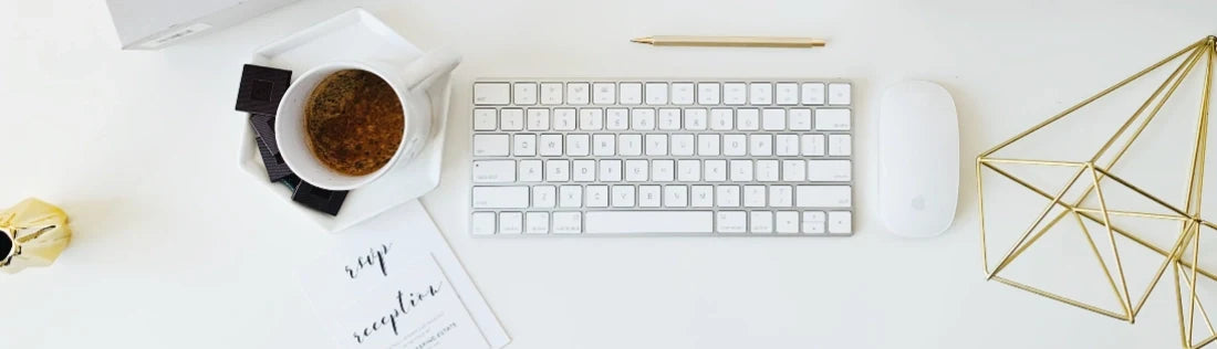 Flatlay photography banner