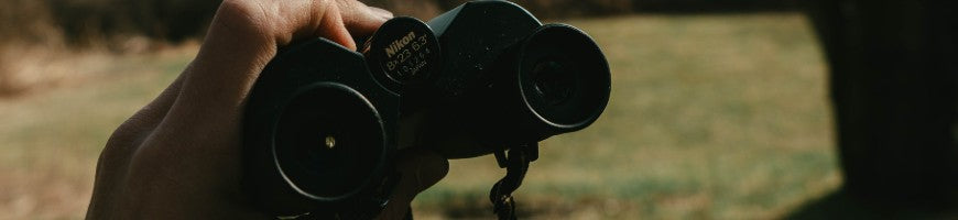 Adjusting the bridge and settings on a pair of binoculars