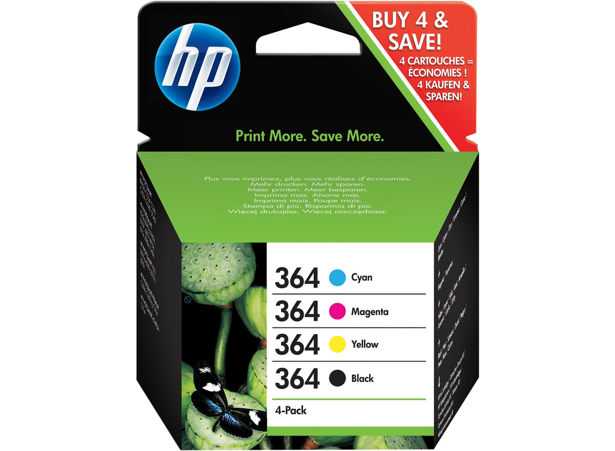 HP 364 Combo-pack cyan/magenta/gelb/schwarz