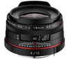 Pentax 15mm F4 ED AL Limited Black HD DA