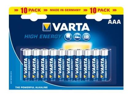 Varta High Energy AAA Batterie 10-pack