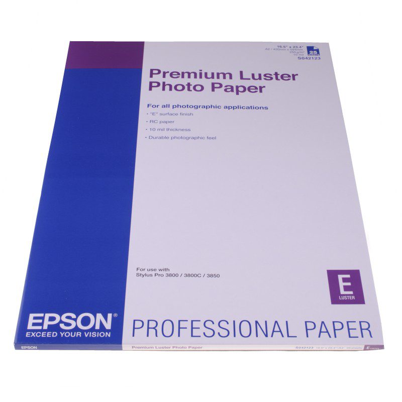 Epson S042123 Premium Luster Photo paper A2 250g 25 sheets