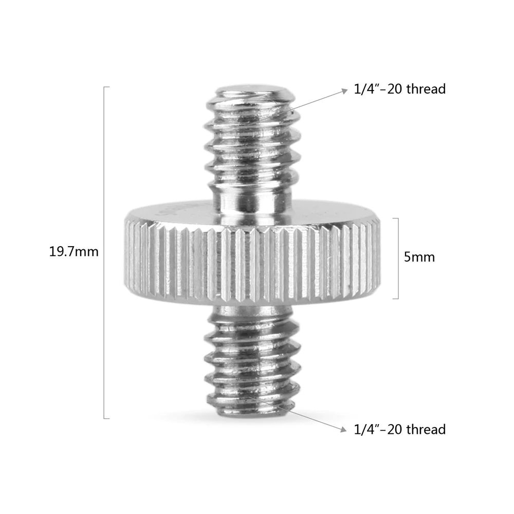 SmallRig 828 Double Head Stud mit 1/4" to 1/4" thread