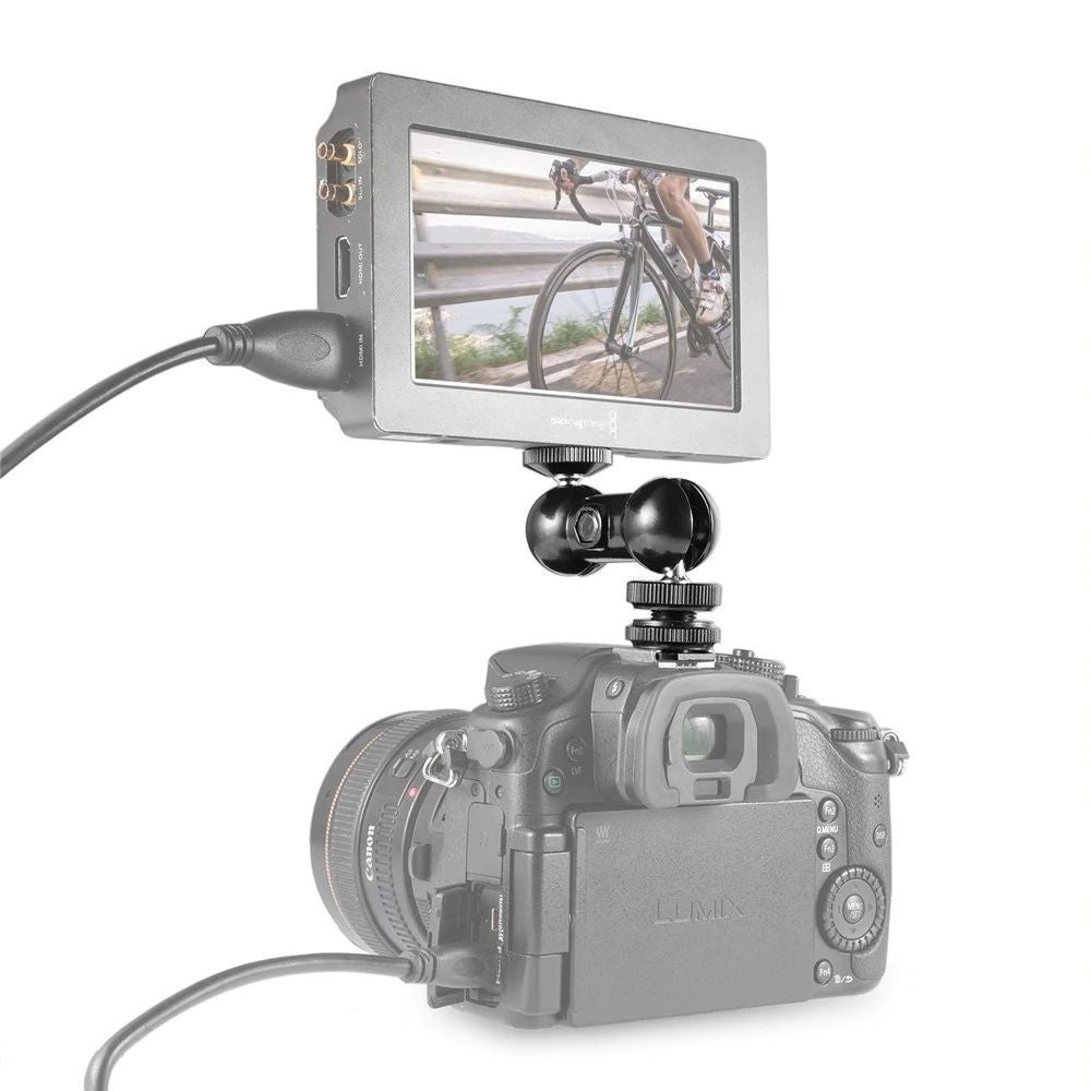 SmallRig 1135 Cool-Ballhead-V1 Multi-Function Dual Ballhead with Hot Shoe Mount & 1/4" Screw
