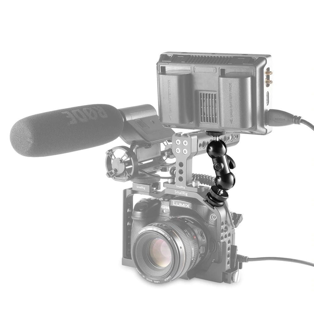 SmallRig 1135 Cool-Ballhead-V1 Multi-Function Dual Ballhead with Hot Shoe Mount & 1/4" Screw