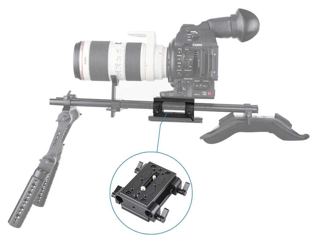 SmallRig 1798 Stativmontagesatz mit 15mm Schienenblock