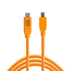 Tether Tools TetherPro USB-C zu 2.0 Micro-B 5-Pin 4,6m orange