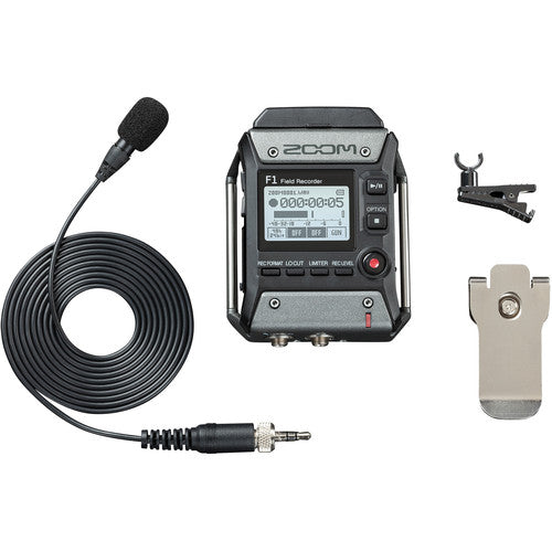Zoom F1-LP Field Rekorder mit Lavalier Mikrofon