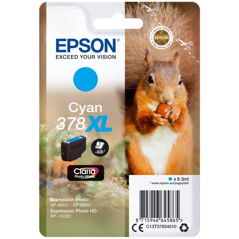 Epson 378XL Squirrel zyan