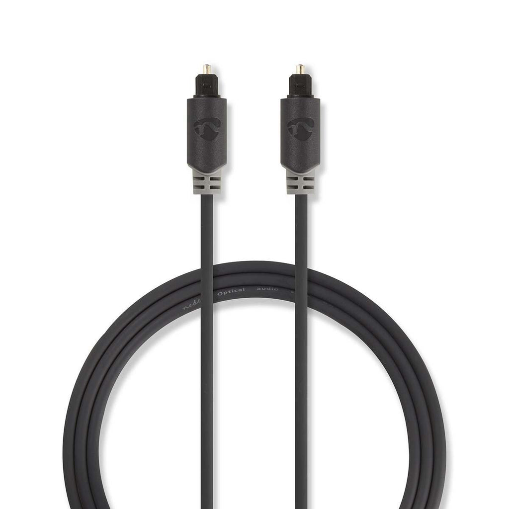Nedis Optisches Kabel 2.0 mtr antrazit
