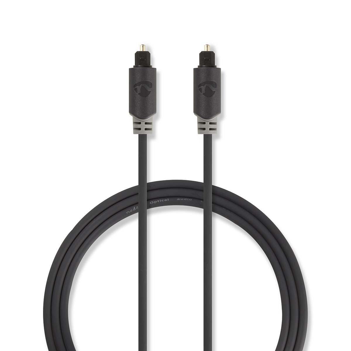 Nedis Optisches Kabel 2.0 mtr antrazit