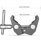 SmallRig 2058 Super Clamp with 1/4" and 3/8" Thread (2pcs Pack)