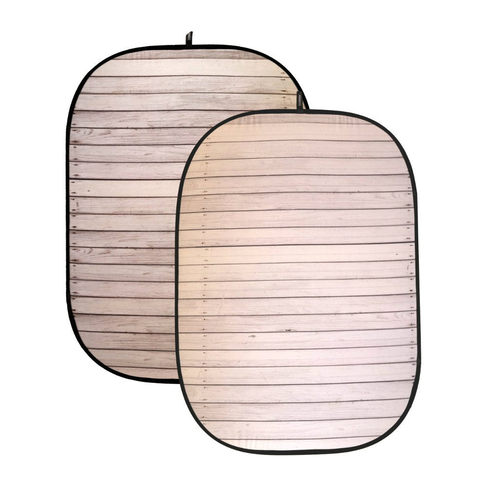 Caruba Foldable background 150x200m - White Wood