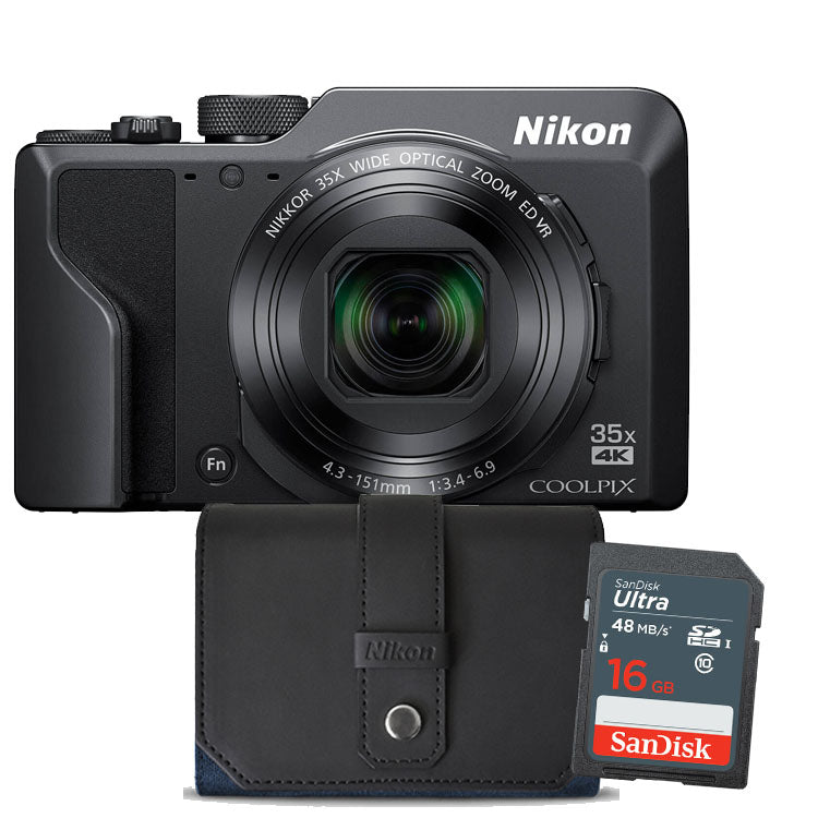 Nikon Coolpix A1000 Zwart + 32GB + Tas