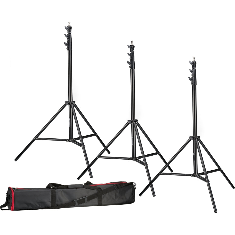 Bresser 3x BR-TP280 Pro Lampenstativ 280 cm + Tasche