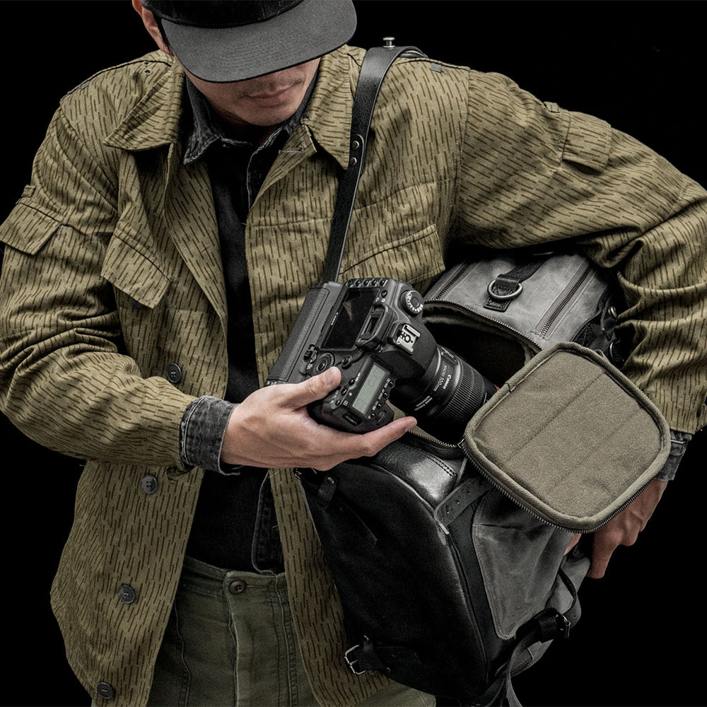 Wotancraft Commander Rucksack Vintage Grau