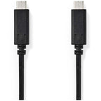 Nedis USB 3.1 Kabel (Gen1) Typ C Stecker Typ C Stecker 1,0 m Schwarz