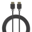 Nedis High Speed HDMI-Kabel mit Ethernet 2 m Anthrazit