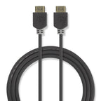 Nedis High Speed HDMI-Kabel mit Ethernet 2 m Anthrazit