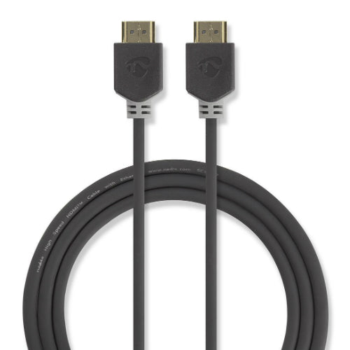 Nedis High Speed HDMI-Kabel mit Ethernet 2 m Anthrazit