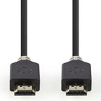 Nedis High Speed HDMI-Kabel mit Ethernet 2 m Anthrazit