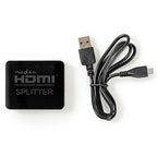 Nedis 2 Anschlüsse HDMI Splitter Schwarz