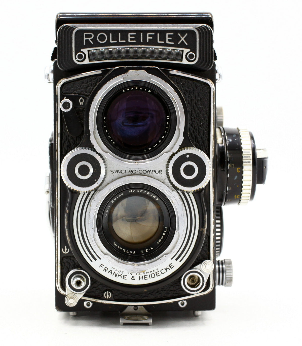 Occ- Rollei Rolleiflex 3.5F Model 3 Planar 75mm F/3.5 SN:2828711 12 mnd gar