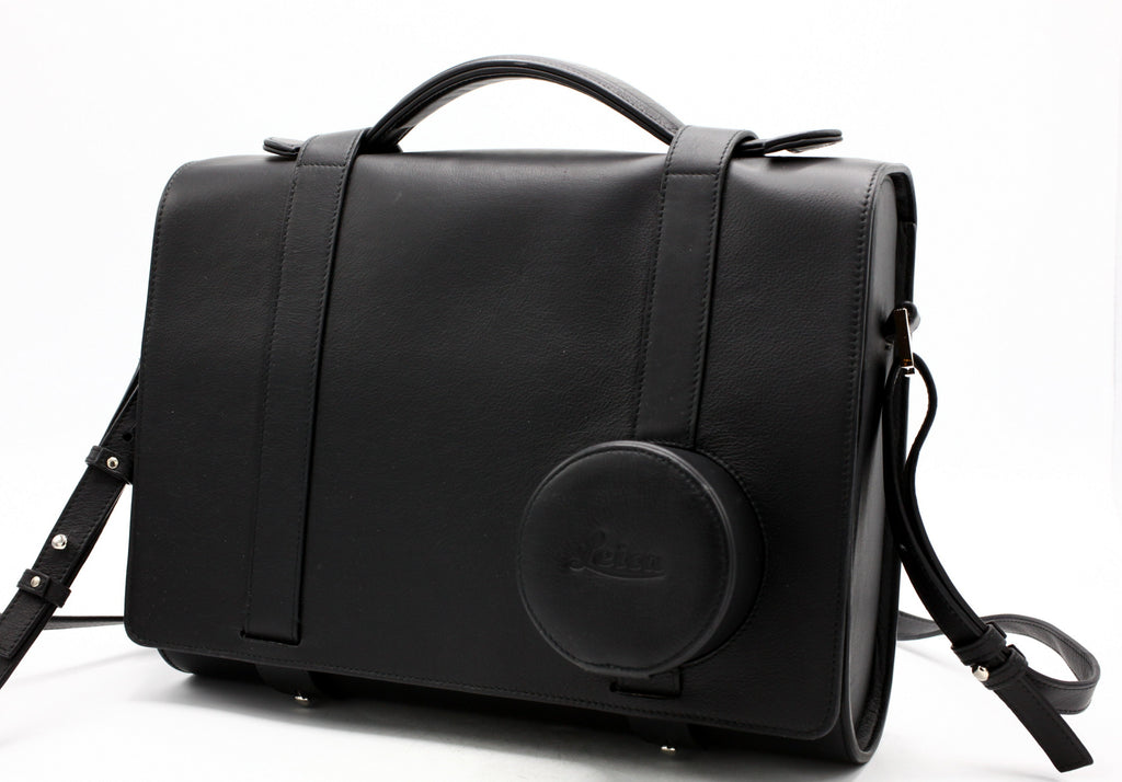Occ- Leica 19504 Q (TYP 116) day bag leather zwart SN:nvt 12 mnd gar