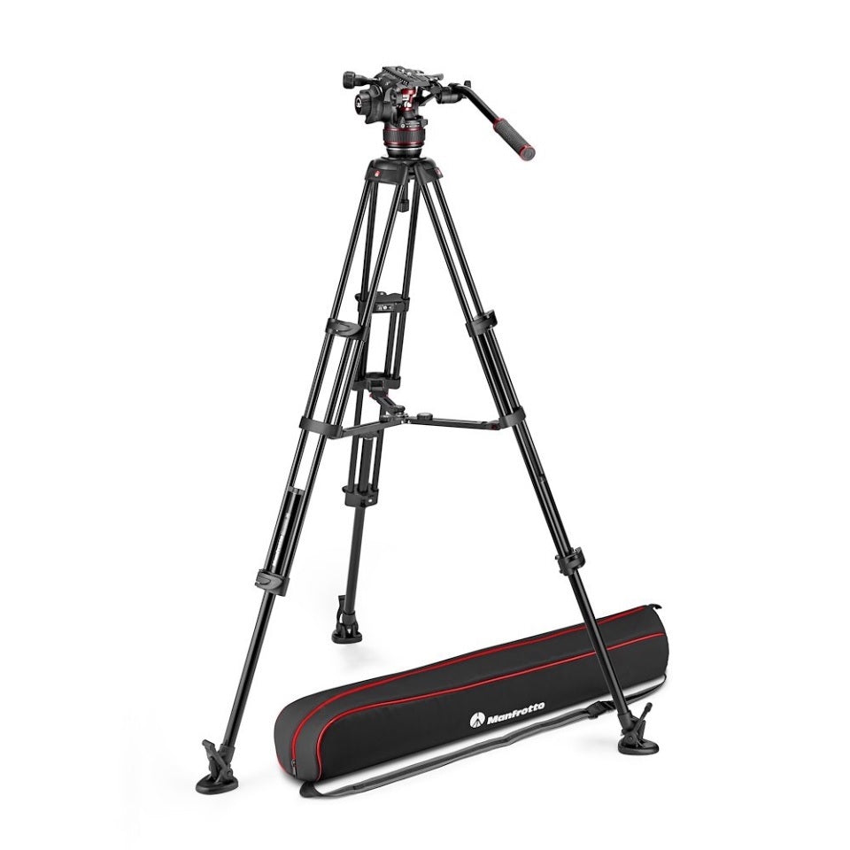 Manfrotto Nitrotech 608 & Alu Twin Mid-Level Spreader