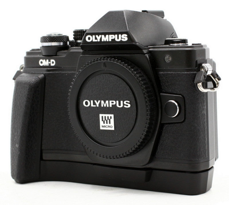Occ- Olympus OM-D EM10 Mark II Body Zwart + ECG-3 Grip SN:BHLA91014 12 mnd gar