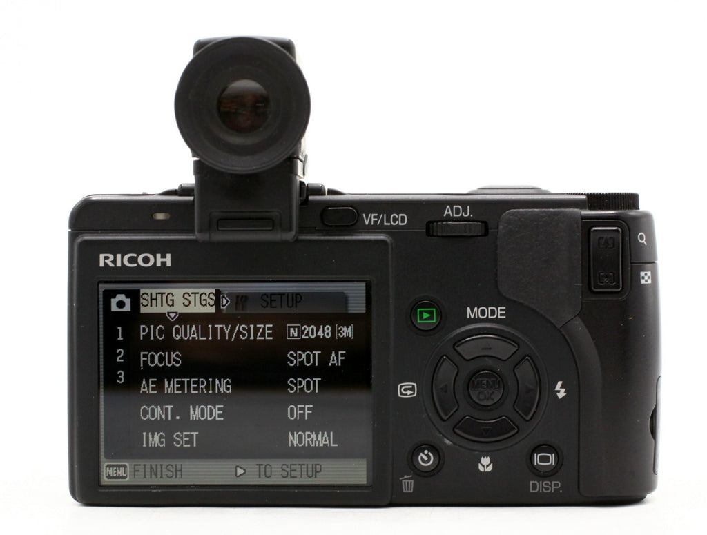 Occ- Ricoh Caplio GX100 + VF-1 viewfinder SN:14100640 12 mnd gar (7)