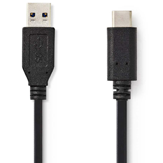 Nedis USB-A - USB C3.1 Gen2 cable 1.0m black