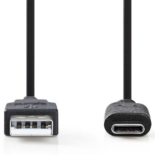 Nedis USB-A - USB C3.1 Gen2 cable 1.0m black