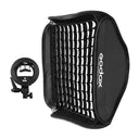 Godox S2 type Bracket Bowens + Softbox 60x60cm + Grid