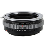 Fotodiox Pro Objektiv Mount Adapter - Sony Alpha A-Mount (und Minolta AF) DSLR-Objektiv auf Canon EOS (EF, EF-S) Mount SLR-Kameragehäuse, mit integriertem Blendeneinstellrad