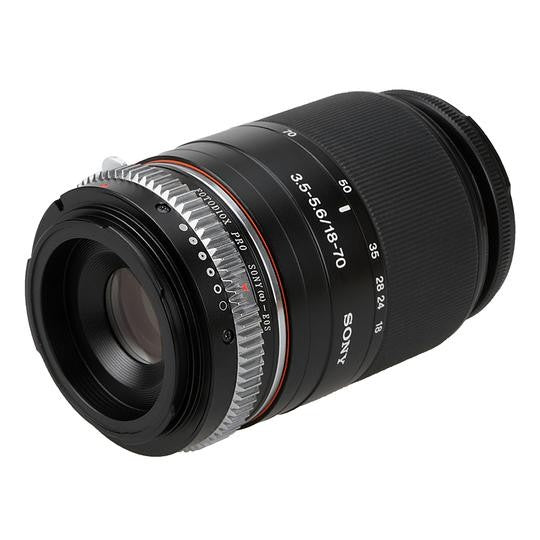 Fotodiox Pro Objektiv Mount Adapter - Sony Alpha A-Mount (und Minolta AF) DSLR-Objektiv auf Canon EOS (EF, EF-S) Mount SLR-Kameragehäuse, mit integriertem Blendeneinstellrad