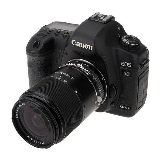 Fotodiox Pro Objektiv Mount Adapter - Sony Alpha A-Mount (und Minolta AF) DSLR-Objektiv auf Canon EOS (EF, EF-S) Mount SLR-Kameragehäuse, mit integriertem Blendeneinstellrad