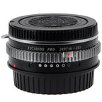 Fotodiox Pro Objektiv Mount Adapter - Sony Alpha A-Mount (und Minolta AF) DSLR-Objektiv auf Canon EOS (EF, EF-S) Mount SLR-Kameragehäuse, mit integriertem Blendeneinstellrad