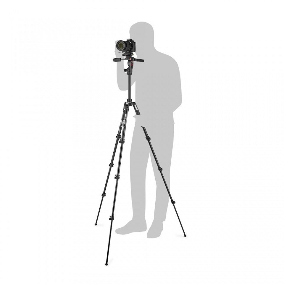 Manfrotto Befree 3Way Live Advanced Aluminium Schwarz