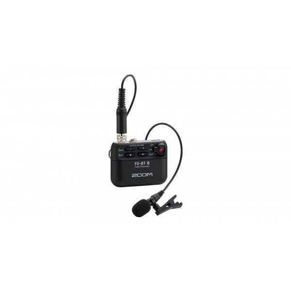 Zoom F2-BT Tragbarer Rekorder mit Lavaliermikrofon mit integrierter Bluetooth-Steuerung