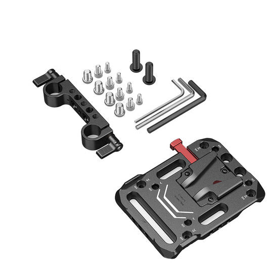 SmallRig V-Mount-Batterieplatte mit doppelter 15-mm-Stabklemme 3016