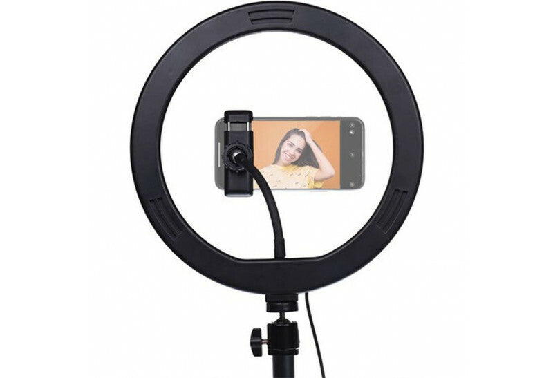 StudioKing LED Vlog Set SK-K190 mit Ringlicht und Mikrofonhalter