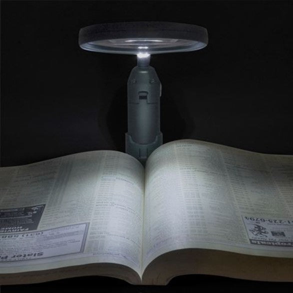 Carson Flexible Tischlupe mit LED 2x110mm