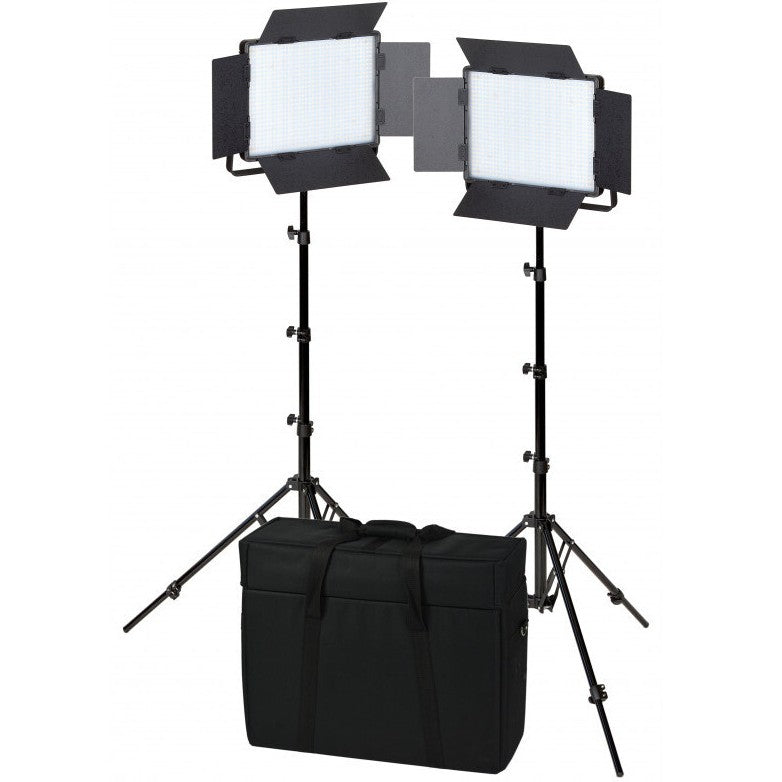 Nanlite 600-CSA bi-color dual kit (with case & light stand)