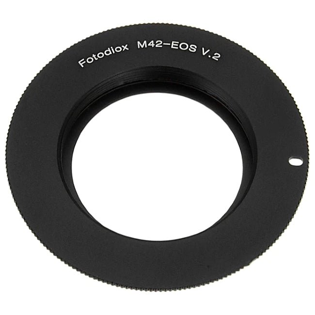 Fotodiox Objektivanschlussadapter kompatibel mit M42 Typ 2 Schraubgewinde-SLR-Objektiv auf Canon EOS (EF, EF-S) Mount SLR-Kameragehäuse - mit Generation v10 Fokusbestätigungschip