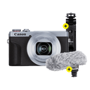 Canon PowerShot G7X Mark III Social Media Kit Silber