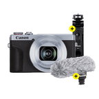 Canon PowerShot G7X Mark III Social Media Kit Silber