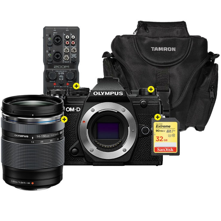 Olympus OM-D E-M5 Mark III Schwarz + 14-150mm F4.0-5.6 Starter Kit
