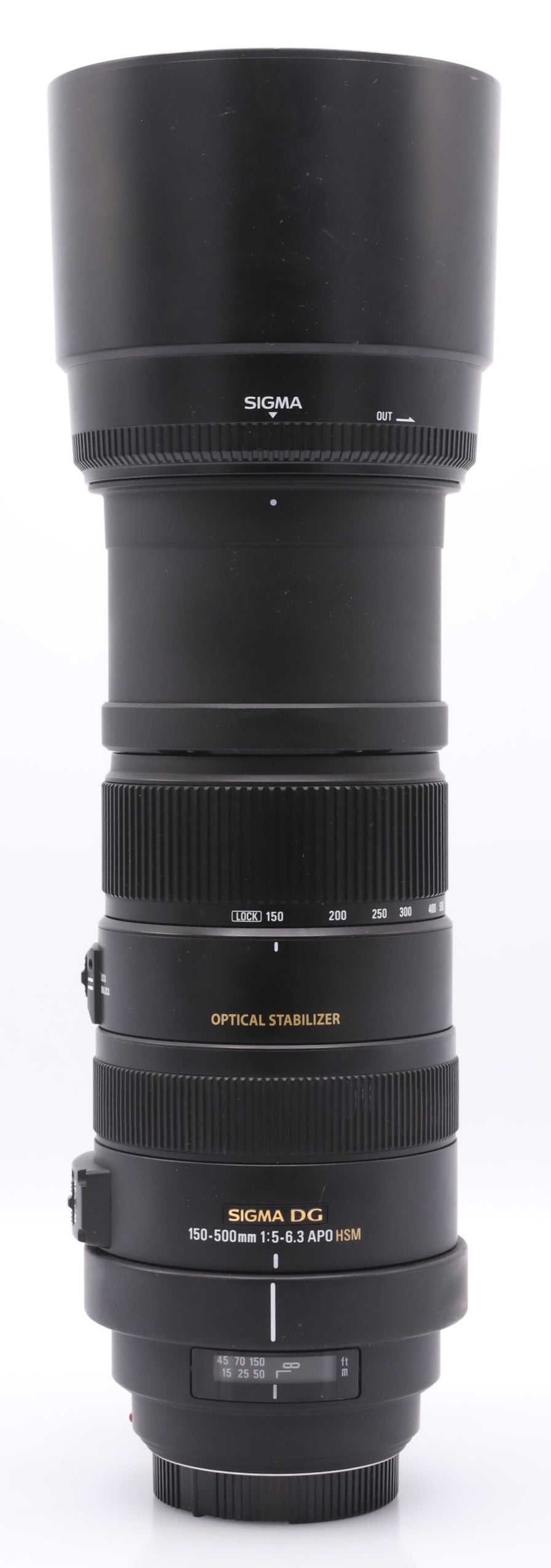 Sigma 150-500mm F/5-6.3 APO DG OS HSM Sony A-mount occasion