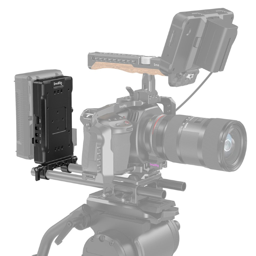 SmallRig 3204 V Mount Batterieadapterplatte mit verstellbarem Arm